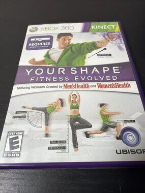 Your Shape Fitness Evolved Xbox 360 Kinect Game Case Disc